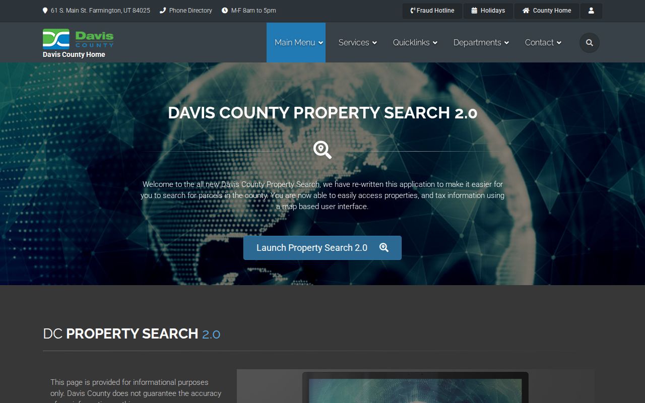 North Salt Lake people search using Davis County Property Search 2.0